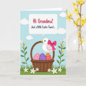 Spring Avian Basket Egg Card Karte (Gelbe Blume)