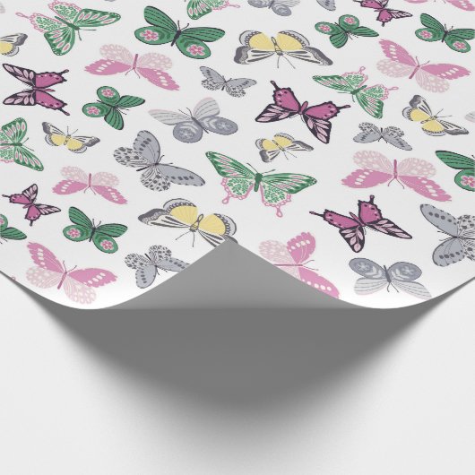 Spring Baby Butterfly Packpapier (Ecke)