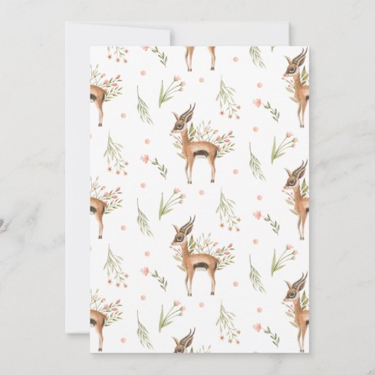 Spring Baby Dusche | Mama oder Daddy Game Einladung (Rückseite)