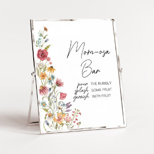 Spring Baby in Bloom Baby Dusche Mama Osa Bar Poster