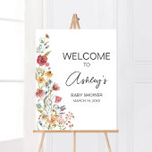 Spring Baby in Bloom Baby Dusche Willkommen Poster