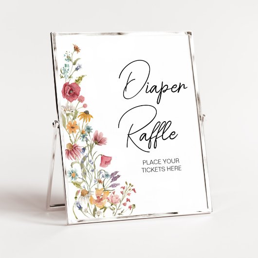 Spring Baby in Bloom Baby Duwer Diaper Raffle Poster
