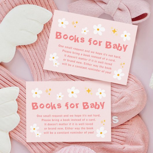 Spring Baby in Bloom Baby Showbook Anfrage Begleitkarte