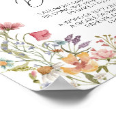 Spring Baby in Bloom Babydusche Spätnachtwascher Poster (Ecke)