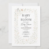 Spring Baby in Bloom Wildflower Baby Shower Einladung (Vorderseite)