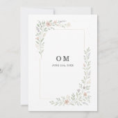 Spring Baby in Bloom Wildflower Baby Shower Einladung (Rückseite)