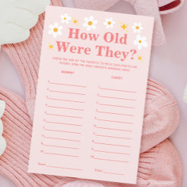 Spring Baby Showgame Guess Age Mommy Daddy