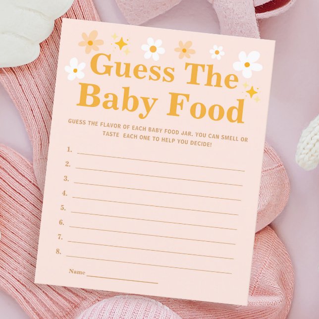 Spring Baby Showspiel Raten Sie das Baby Food (Von Creator hochgeladen)