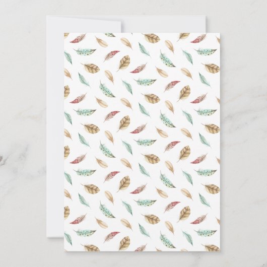 Spring Baby | Über die Hatch Baby Dusche Einladung (Rückseite)