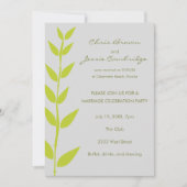 Spring Bamboo Bereits Verheiratete Party Einladung (Vorderseite)