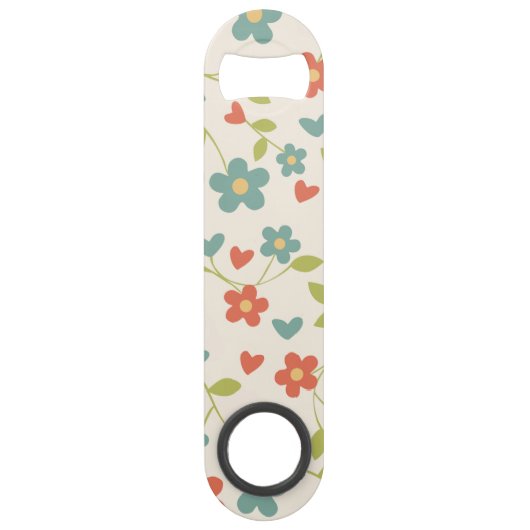 Spring Bar Key Floral Flasche Opener (Rückseite)