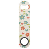 Spring Bar Key Floral Flasche Opener (Vorderseite)