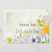 Spring Beautiful Floral Wedding Vielen Dank Karten (Vorderseite)