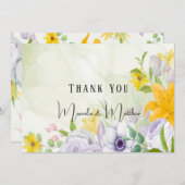 Spring Beautiful Floral Wedding Vielen Dank Karten (Vorne/Hinten)