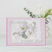 Spring Beauty Bridal Dusche Einladung (Stehend Vorderseite)