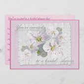 Spring Beauty Bridal Dusche Einladung (Vorne/Hinten)