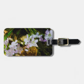 Spring Beauty eine Lila Wildblume Abstrakt Gepäckanhänger (Vorderseite horizontal)