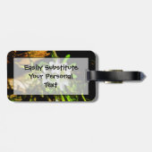 Spring Beauty eine Lila Wildblume Abstrakt Gepäckanhänger (Rückseite horizontal)