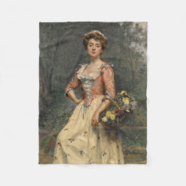 Spring Beauty (von Raimundo de Madrazo y Garreta) Fleecedecke
