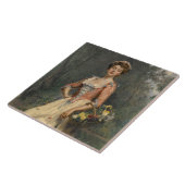 Spring Beauty (von Raimundo de Madrazo y Garreta) Fliese (Seite)