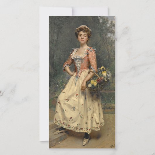 Spring Beauty (von Raimundo de Madrazo y Garreta) Karte (Vorderseite)