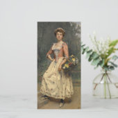 Spring Beauty (von Raimundo de Madrazo y Garreta) Karte (Stehend Vorderseite)