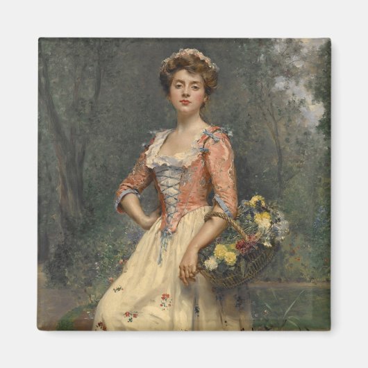 Spring Beauty (von Raimundo de Madrazo y Garreta) Magnet (Vorne)