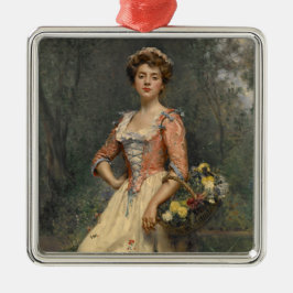 Spring Beauty (von Raimundo de Madrazo y Garreta) Ornament Aus Metall