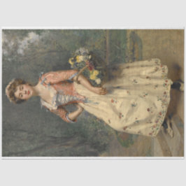 Spring Beauty (von Raimundo de Madrazo y Garreta) Seidenpapier