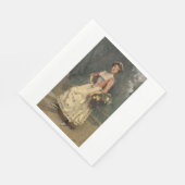 Spring Beauty (von Raimundo de Madrazo y Garreta) Serviette (Ecke)