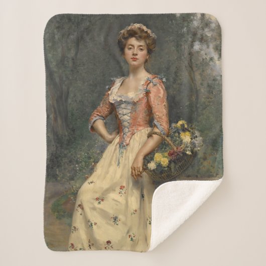 Spring Beauty (von Raimundo de Madrazo y Garreta) Sherpadecke (Vorderseite)
