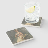 Spring Beauty (von Raimundo de Madrazo y Garreta) Steinuntersetzer (Seitenansicht)