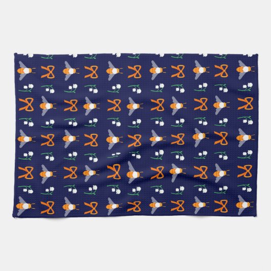 Spring Bee Kitchen Handtuch (Horizontal)