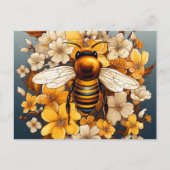 SPRING BEE POSTCARD POSTKARTE (Vorderseite)