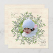 Spring Berry Wreath Foto Einladung (Vorne/Hinten)