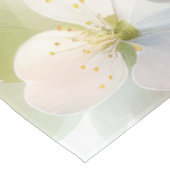 Spring Bird Cherry Blossom Floral Watercolor Tischdecke (Schrägansicht)