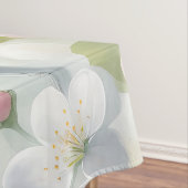 Spring Bird Cherry Blossom Floral Watercolor Tischdecke (Beispiel)