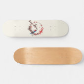 Spring Bird Floral Skateboard