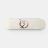 Spring Bird Floral Skateboard (Horizontal)