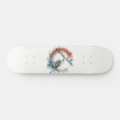 Spring Bird Floral Skateboard (Horizontal)