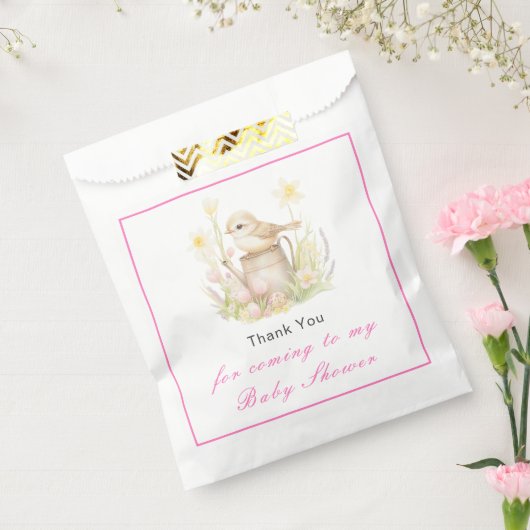 Spring Bird Watering Can Baby Dusche Geschenktütchen (Versiegelt)