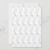 Spring Birds Baby Dusche Dankeskarte (Rückseite)