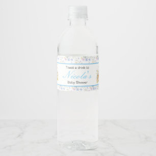 Spring Birds Baby Dusche Wasserflaschenetikett