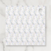 Spring Birds Baby Shower Geschenkanhänger (Rückseite)