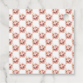 Spring Birds Nest Baby Shower Geschenkanhänger (Rückseite)