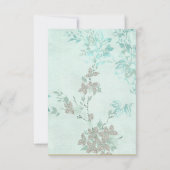 SPRING BLAUER AQUA SILVER WEDING REPONSE UAWG EINLADUNG (Rückseite)