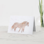 Spring Blizzard - Wild Horse Greeting Card Karte (Vorderseite)
