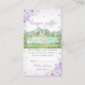 Spring Bloom and Butterflies Deer Baby Shower Begleitkarte (Vorderseite)
