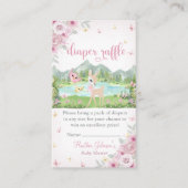 Spring Bloom and Butterflies Deer Baby Shower Begleitkarte (Vorderseite)