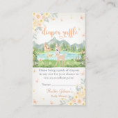 Spring Bloom and Butterflies Deer Baby Shower Begleitkarte (Vorderseite)